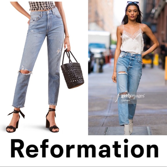 Reformation Denim - REFORMATION-Julia cigarette high waist jeans